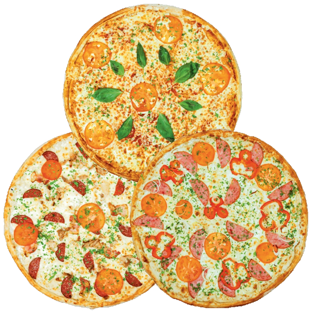Еда оплата частями. Пицца 33 см. Комбо 3 пиццы. Резка пиццы 33 см. Комбо пицца из 3 частей.