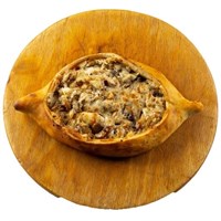 Хачапури-по аджарски с курицей и грибами 374751