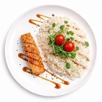 Стейк лосося с рисом  371921